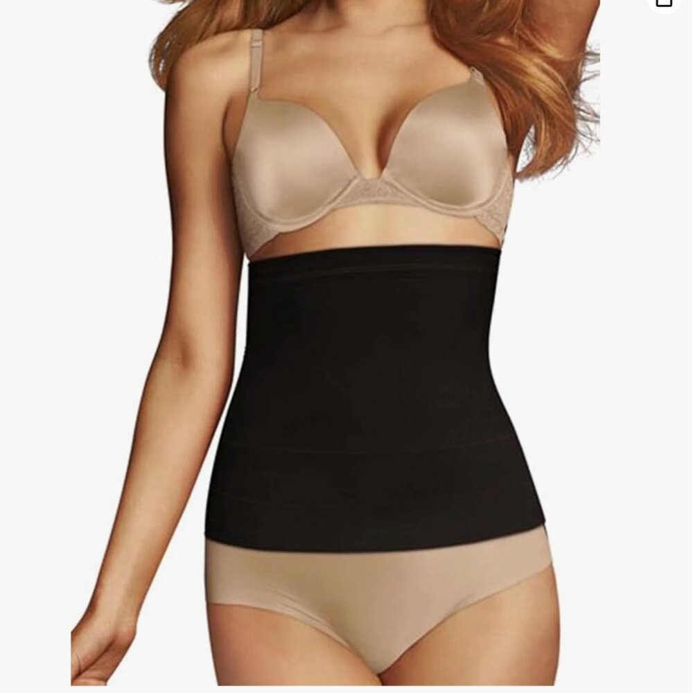 Maidenform Charcoal Tube Top Control Waist Cincher Slim Body Shaper‎ Medium
